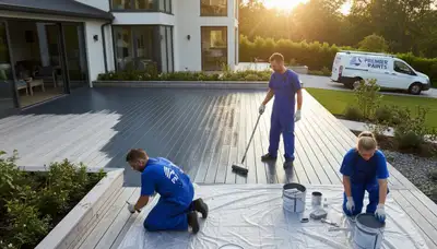 Professional deck painting in Columbus, OH by Columbus Paint Pros for durable outdoor protection
