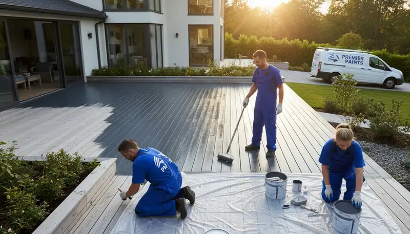 Professional deck painting in Columbus, OH by Columbus Paint Pros for durable outdoor protection