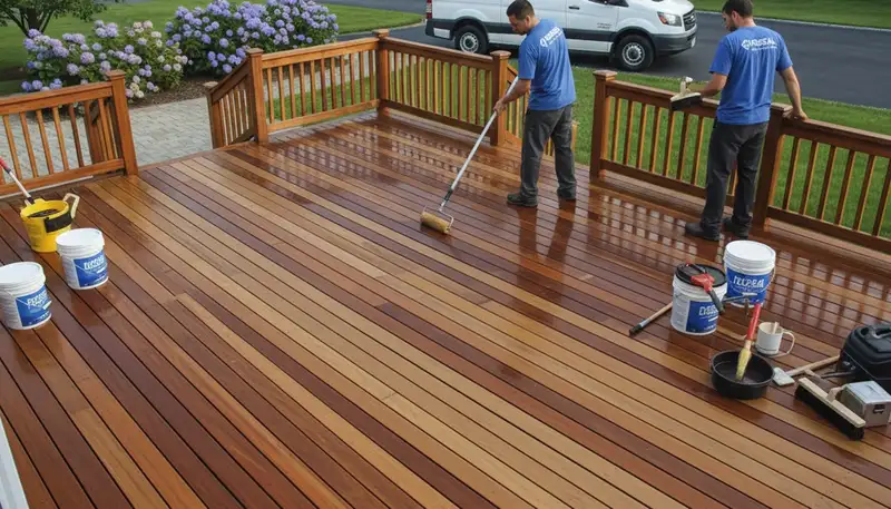 Deck sealing service in Columbus, OH for weather protection and lasting wood preservation
