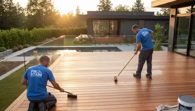 Professional deck staining in Columbus, OH to protect and beautify outdoor wood surfaces