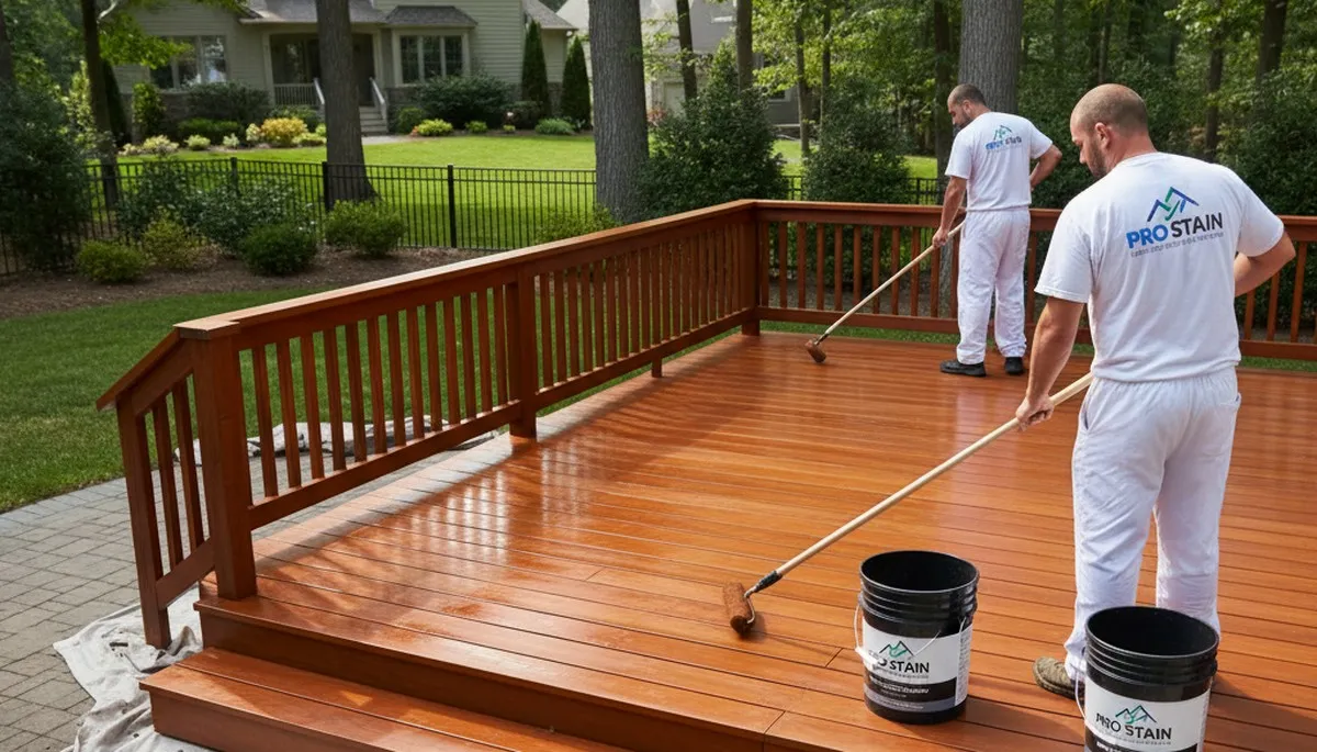Deck staining service in Columbus, OH by Columbus Paint Pros
