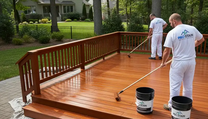 Deck staining service in Columbus, OH by Columbus Paint Pros