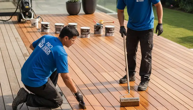 Professional deck staining in Columbus, OH by Columbus Paint Pros
