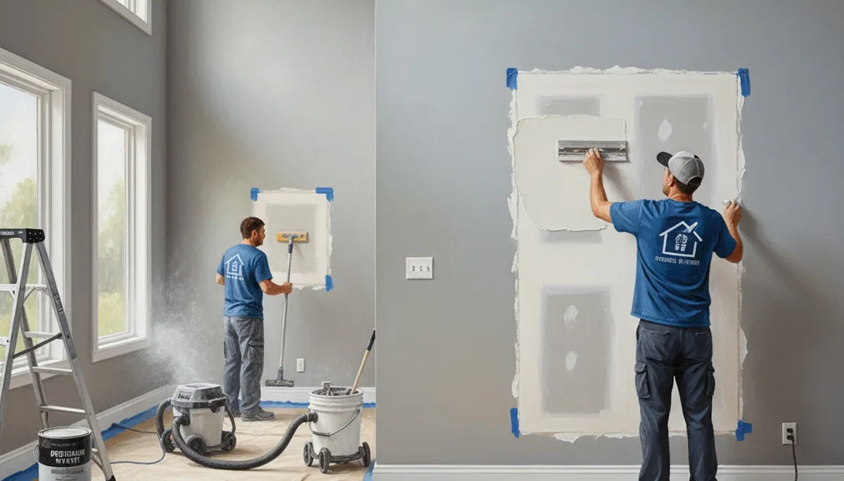 Drywall repair in Columbus, OH by Columbus Paint Pros for smooth, lasting wall restoration