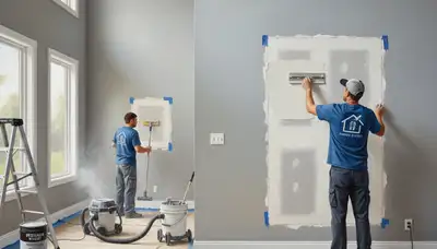 Drywall repair in Columbus, OH by Columbus Paint Pros for smooth, lasting wall restoration