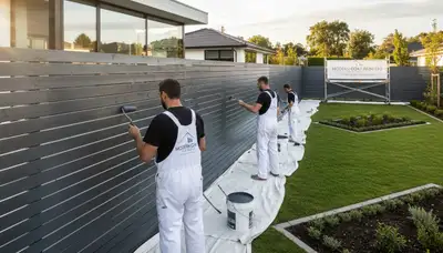 Fence painting service in Columbus, OH by Columbus Paint Pros for durable exterior protection