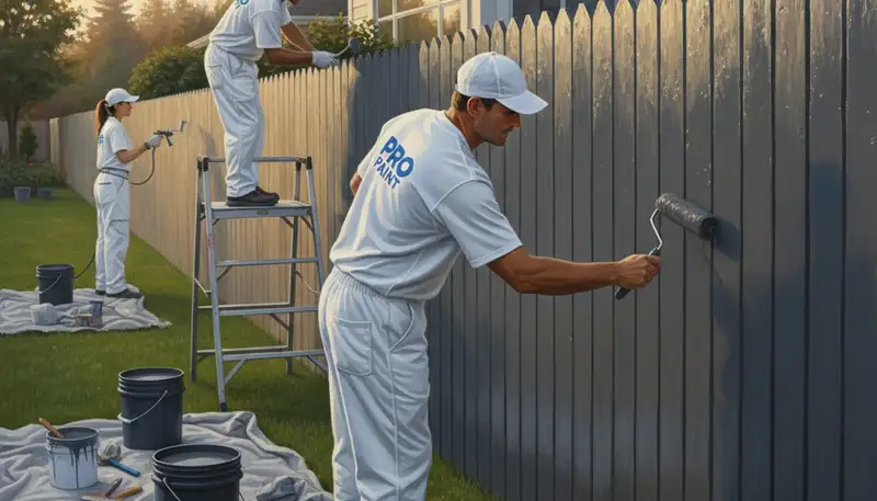 Fence painting service in Columbus, OH for durable weather protection and curb appeal