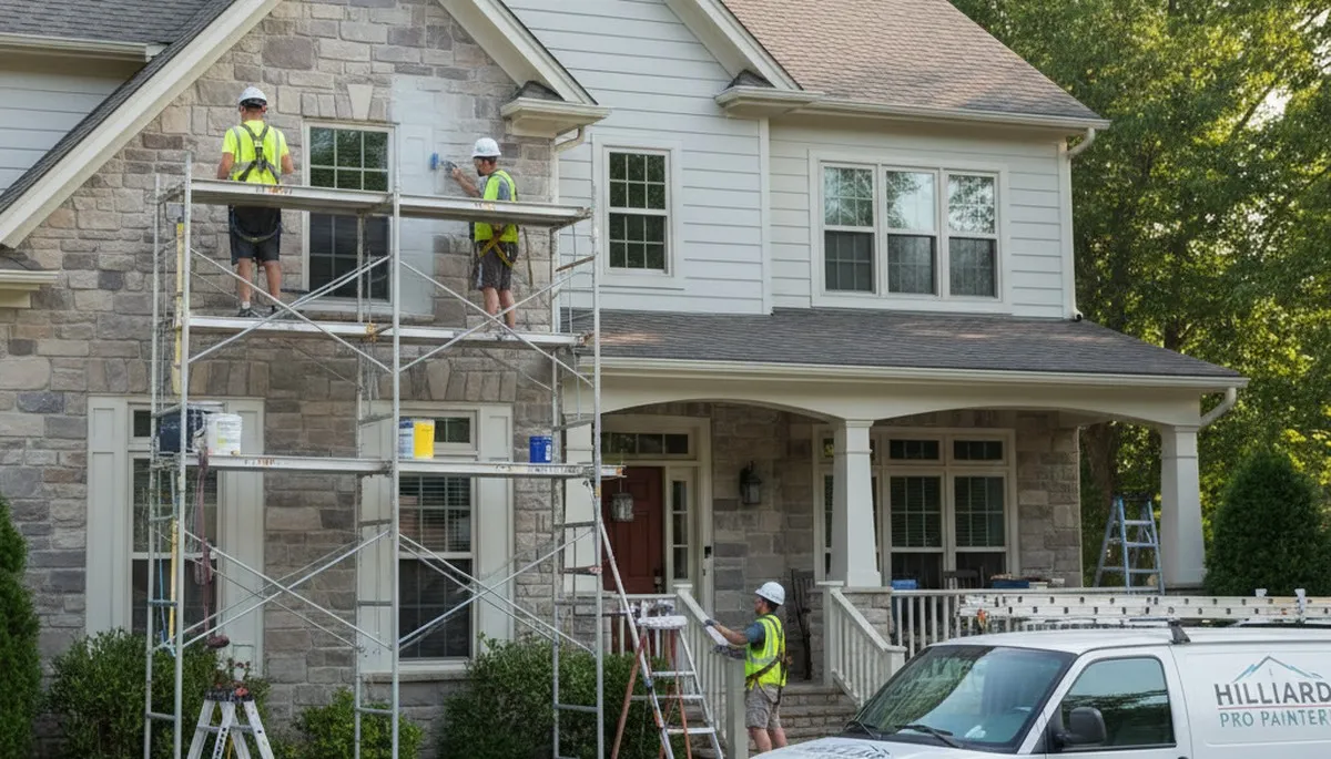 Professional painting crew serving Columbus, OH for interior and exterior house painting services