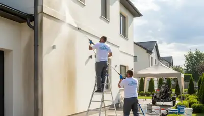 Professional pressure cleaning service in Columbus, OH for exterior grime removal and curb appeal