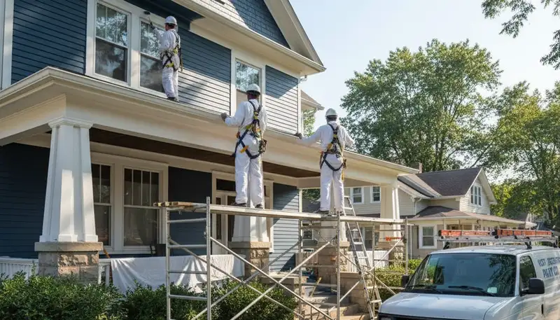 Professional painting team serving Columbus, OH for interior and exterior house painting services